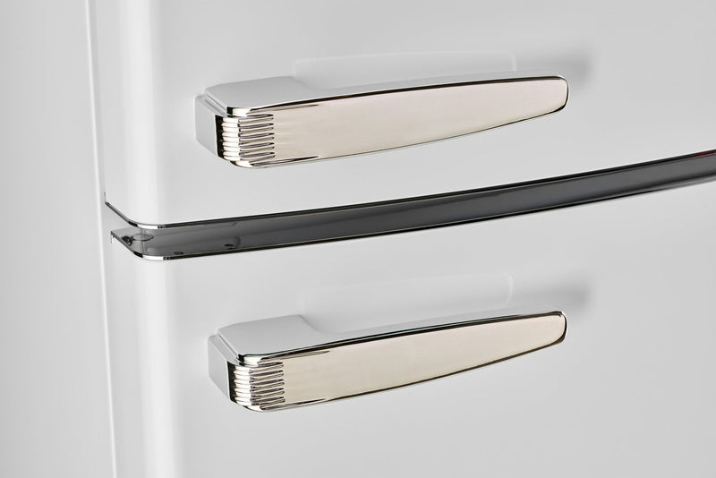 Réfrigérateur Classic Rétro d’Unique de 24 po et de 11 pi3 à congélateur supérieur - blanc guimauve - UNQ-310L W TM