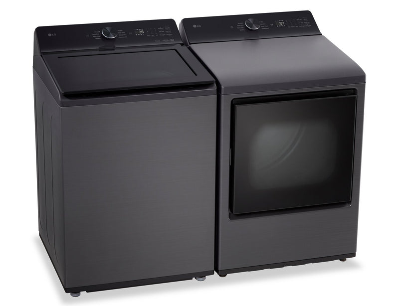 Laveuse intelligente à chargement par le haut LG 5,8 pi³ avec EasyUnload et sécheuse électrique LG 7,3 pi³ avec détection IA