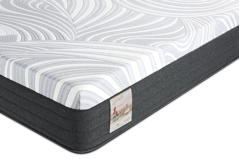 Matelas ferme à plateau-coussin dans une boîte Spa 10 de Springwall pour grand lit de véhicule récréatif