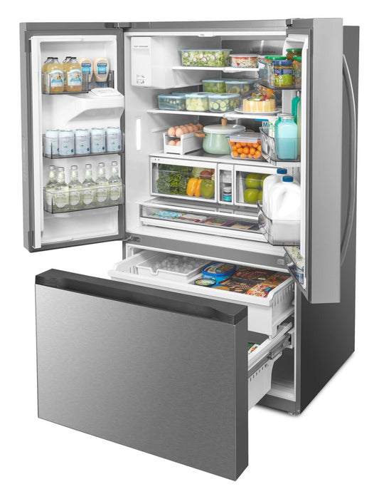 Réfrigérateur Midea de 28,9 pi³ et de 36 po à portes françaises avec distributeur automatique OneTouch AutoFillMC -  MRF29D9BST