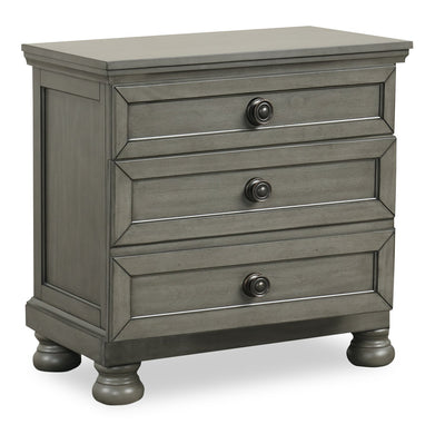Chelsea Bedside 2-Drawer Nightstand, 28"W x 28"H - Grey | Table de nuit Chelsea de 28 po (L) x 28 po (H) à 3 tiroirs - grise