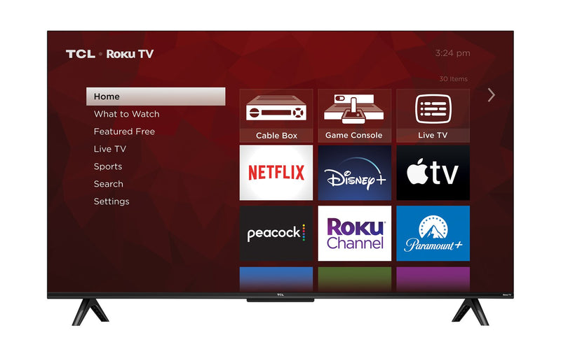 Téléviseur intelligent DEL de TCL UHD 4K de 43 po et à 60 Hz avec HDR Pro et Roku (43S450R-CA)