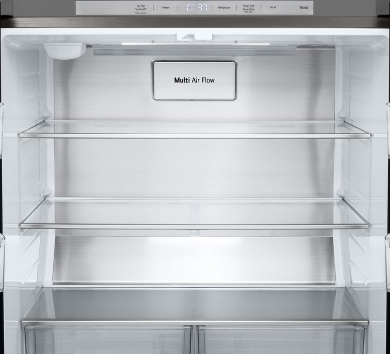 Réfrigérateur LG de 18,6 pi³ et de 33 po de profondeur comptoir à 4 portes françaises - acier inoxydable - LF19C8200S