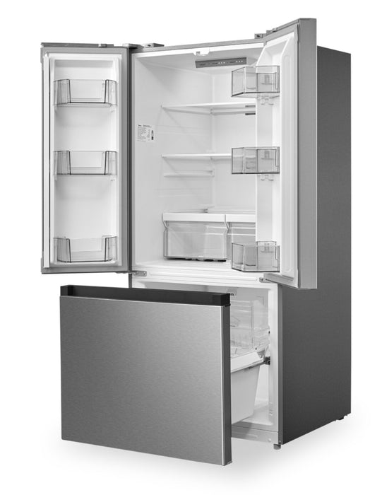 Réfrigérateur Midea de 18,4 pi³ et de 30 po à portes françaises - acier inoxydable - MRF18B4AST