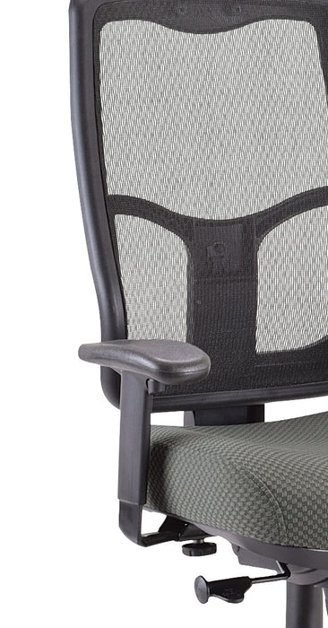 Chaise de bureau Remy de Tempur-Pedic de 26,8 po - olive avec dossier à mailles