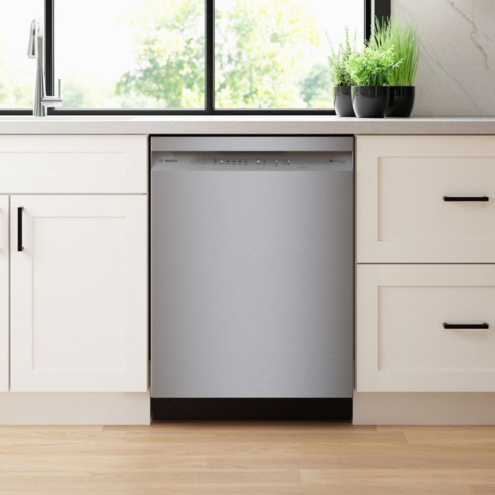 Lave-vaisselle intelligent Bosch de série 300 de 24 po de 48 dBA avec PrecisionWashMD - acier inoxydable - SHE41CM5N
