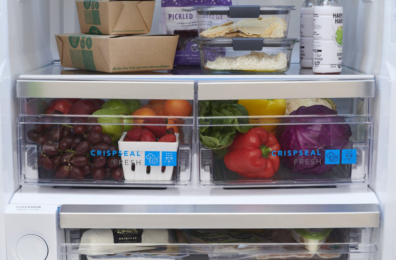 Réfrigérateur Frigidaire Gallery de 20 pi³ et de 30 po de profondeur standard à portes françaises - acier inoxydable Smudge-ProofMD - GRFN2023AF