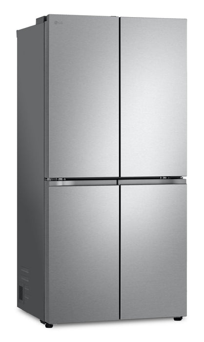 Réfrigérateur LG de 18,6 pi³ et de 33 po de profondeur comptoir à 4 portes françaises - acier inoxydable - LF19C8200S