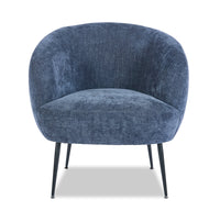  Fauteuil d’appoint Nova de 28,7 po en tissu bouclé - bleu