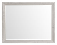  Miroir de commode de chambre à coucher Lark - blanc rustique