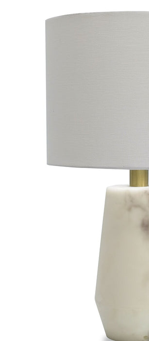 Lampe de table moderne Sofia de 20 po en pierre - albâtre naturel