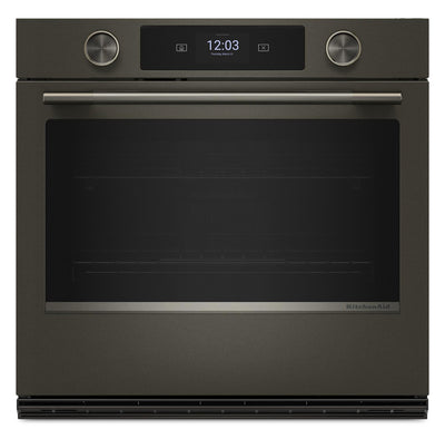 KitchenAid 30" Smart Electric Single Wall Oven - Black Ore - KOES730SBE | Four mural simple électrique intelligent KitchenAid de 30 po - minerai noir - KOES730SBE