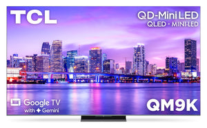 Téléviseur intelligent QLED Mini DEL QD TCL QM9K UHD 4K de 65 po avec Google TV (65QM9K)