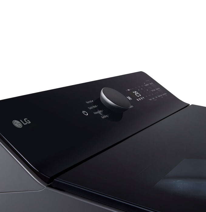 Laveuse intelligente haute efficacité LG à chargement par le haut de 6,1 pi³ - acier noir - WT8405CB