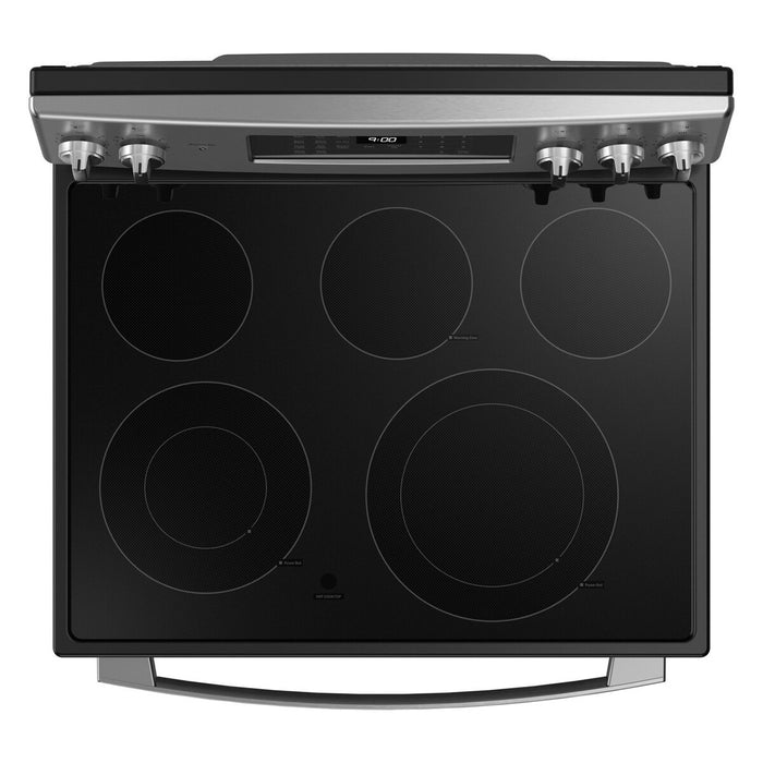 Cuisinière électrique intelligente GE de 30 po - acier inoxydable résistant aux traces de doigts - PCB900YVFS