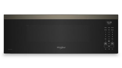 Whirlpool 1.1 Cu. Ft. Smart Low-Profile Over-the-Range Microwave - Black Stainless Steel - YWMML5530RV | Four à micro-ondes à hotte intégrée intelligent à profil bas Whirlpool de 1,1 pi3 - acier inoxydable noir - YWMML5530RV | YWMML5RV