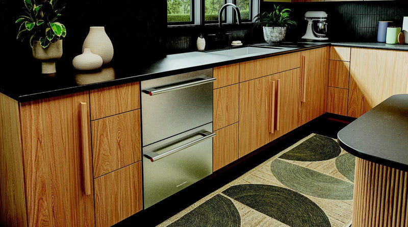 Tiroir réfrigérateur-congélateur double KitchenAid de 5,7 pi³ et de 24 po sous le comptoir - acier inoxydable - KUCT524SSB