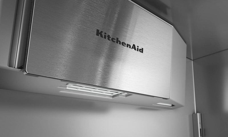 Réfrigérateur KitchenAid de 20,8 pi3 et de 36 po à portes françaises à congélateur inférieur - genièvre - KBFN536SJP