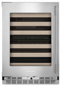  Cellier KitchenAid de 24 po sous le comptoir - acier inoxydable PrintShieldMC - KUWL524SPS