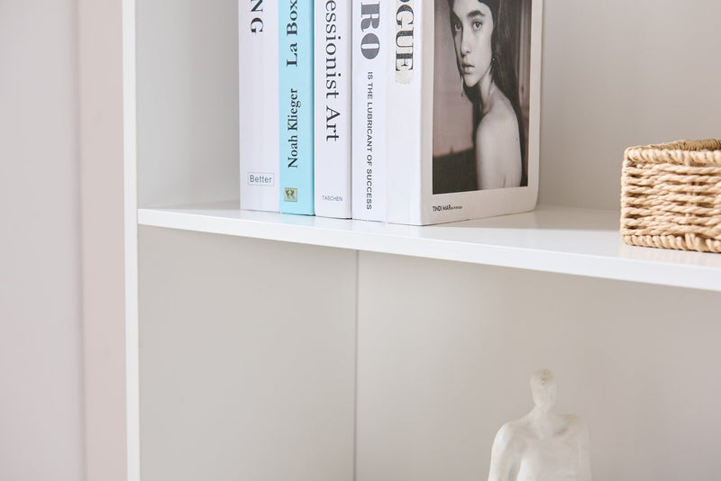Bibliothèque William de 31,5 po à 2 tablettes - blanche