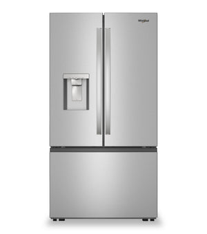 Réfrigérateur Whirlpool de 36 po et de 30 pi3 à portes françaises avec eau et glaçons - acier inoxydable - WRFF3536SZ