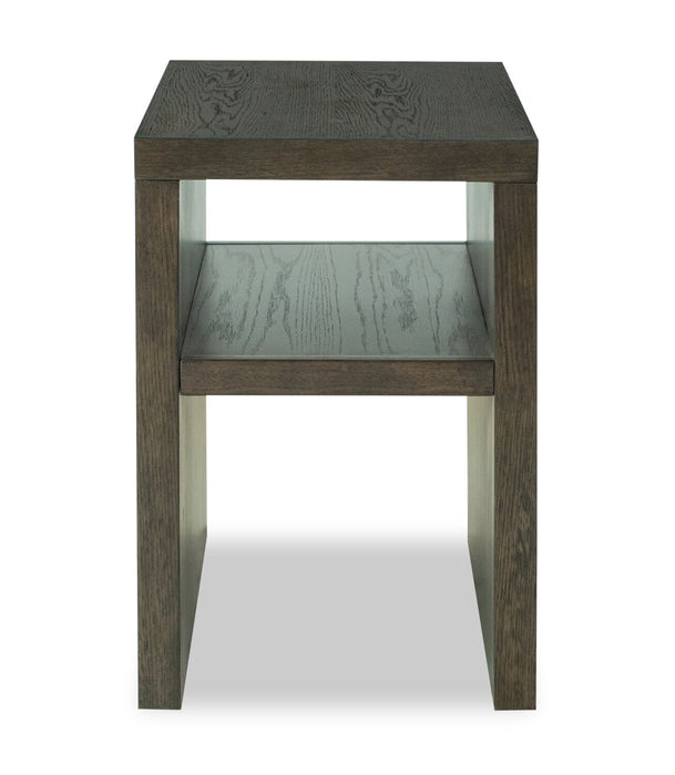 Table de fauteuil moderne Hatfield de 18 po en bois massif - brun champêtre