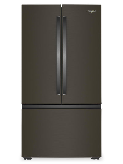 Whirlpool 36" 24 Cu. Ft. True Counter Depth French Door Refrigerator – Black Stainless Steel - WRFC3036RV | Réfrigérateur Whirlpool de 24 pi3 et de 36 po de profondeur comptoir véritable à portes françaises - acier inoxydable noir - WRFC3036RV