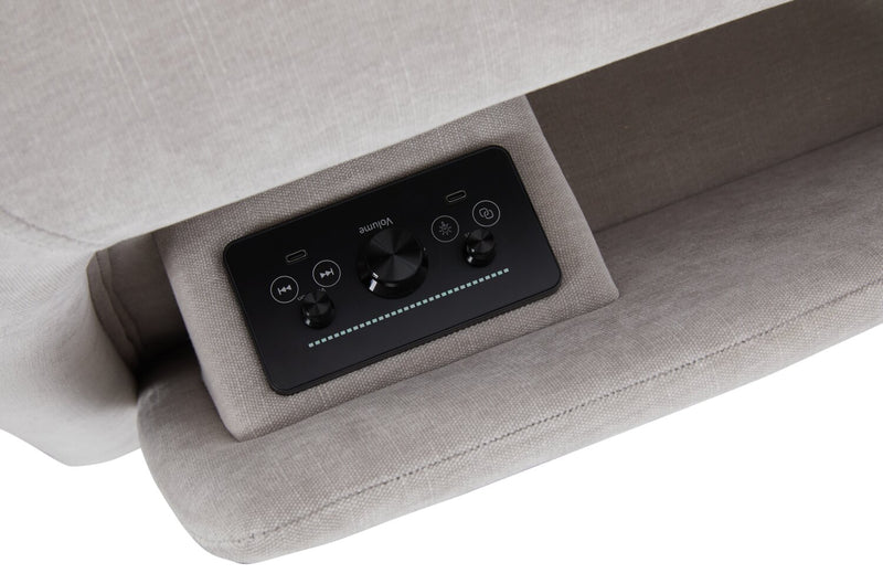 Sofa sectionnel de droite à inclinaison électrique Legacy de Shaquille O’Neal Home 6 pièces avec confort Shaq-o-pedic - gris 