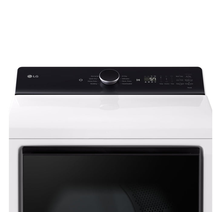 Sécheuse électrique LG de 7,3 pi³ - blanche - DLE8400WE