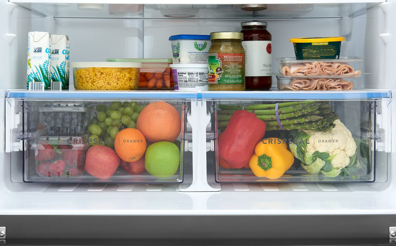  Réfrigérateur Frigidaire de 20 pi3 de profondeur comptoir à portes françaises - acier inoxydable - FRFG2011AV