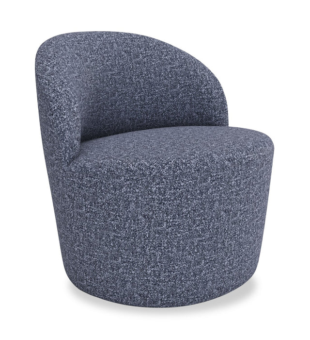 Fauteuil d’appoint Lexi de 28,35 po en tissu - bleu