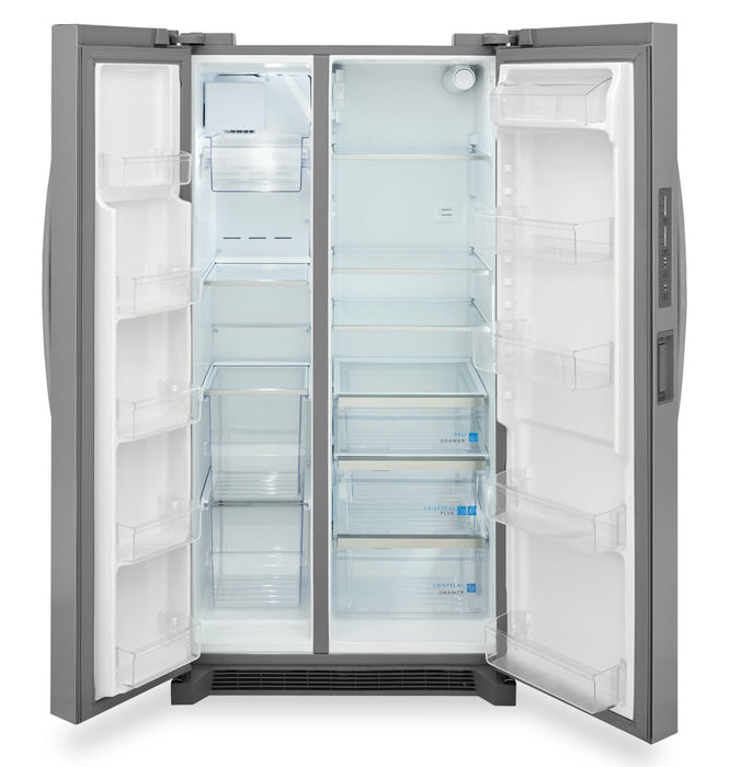 Réfrigérateur Frigidaire Gallery de 26 pi3 et de 36 po à compartiments juxtaposés - acier inoxydable - GRSN2620AF