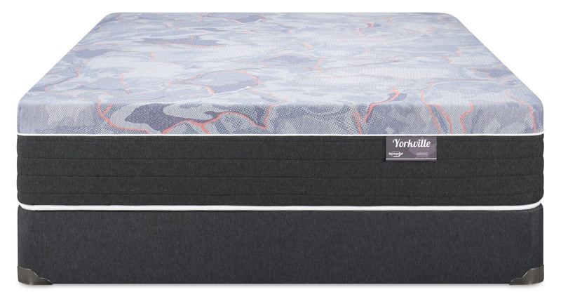 Ensemble matelas ferme à plateau-coussin lisse Yorkville de Springwall pour lit simple