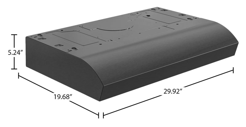 Hotte de cuisinière sous l’armoire Broan de série MTR1 de 30 po - MTR1303BLS