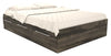 Lit matelot Riley avec 3 tiroirs de rangement pour enfants, fabriqué au Canada, gris - format lit double