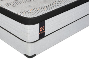 Ensemble Matelas luxueux ferme à Euro-plateau Bronson PosturepedicMD Plus de série 1000 de Sealy pour lit simple