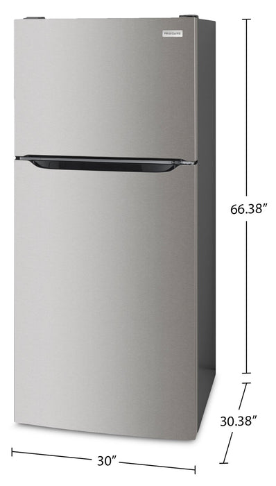 Réfrigérateur Frigidaire de 18 pi3 et de 30 po à congélateur supérieur - acier inoxydable résistant aux traces de doigts - FRTE1835AV