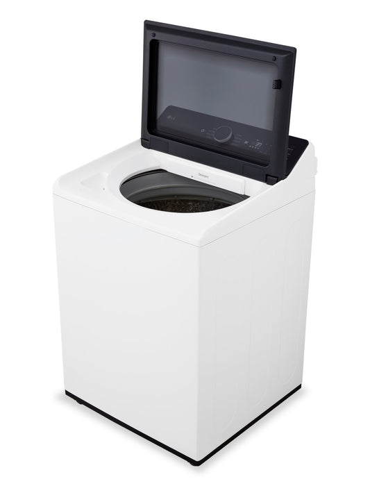 Laveuse intelligente haute efficacité LG à chargement par le haut de 6,1 pi³ - blanche - WT8405CW
