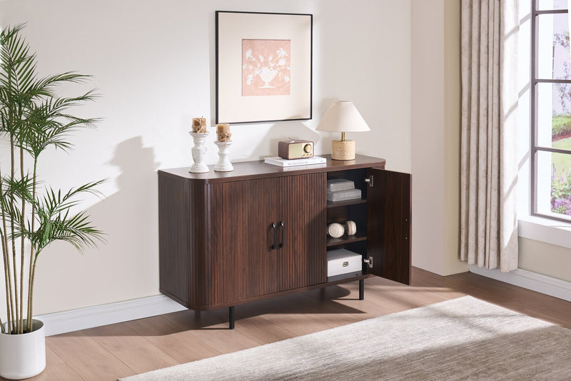 Armoire décorative Carlene de 47 po - noyer foncé 