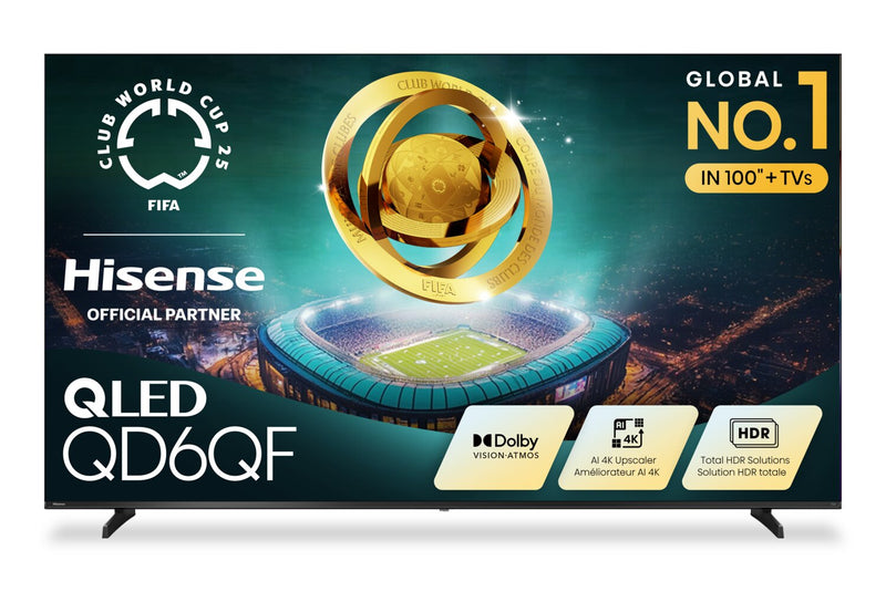 Téléviseur intelligent QLED HISENSE QD6QF UHD 4K de 85 po avec Fire TV (85QD6QF)