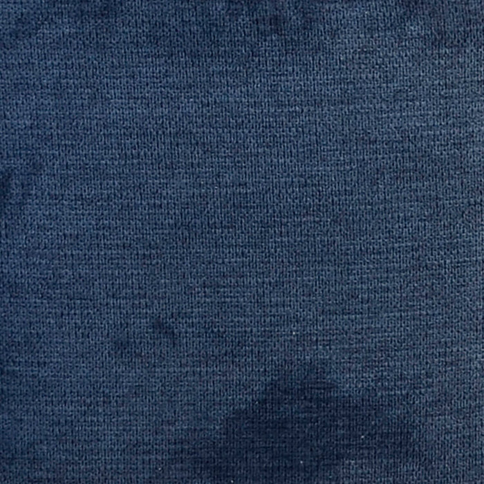 Tabouret Sara de hauteur comptoir de 26 po (H) en tissu d’apparence velours et en métal - bleu