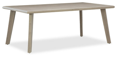 Muskoka Outdoor Patio Dining Height Table - Resin Wicker, Aluminum, UV & Weather Resistant - Beige | Table de coin-repas Muskoka de hauteur régulière pour la terrasse à l’extérieur - osier en résine, aluminium - beige