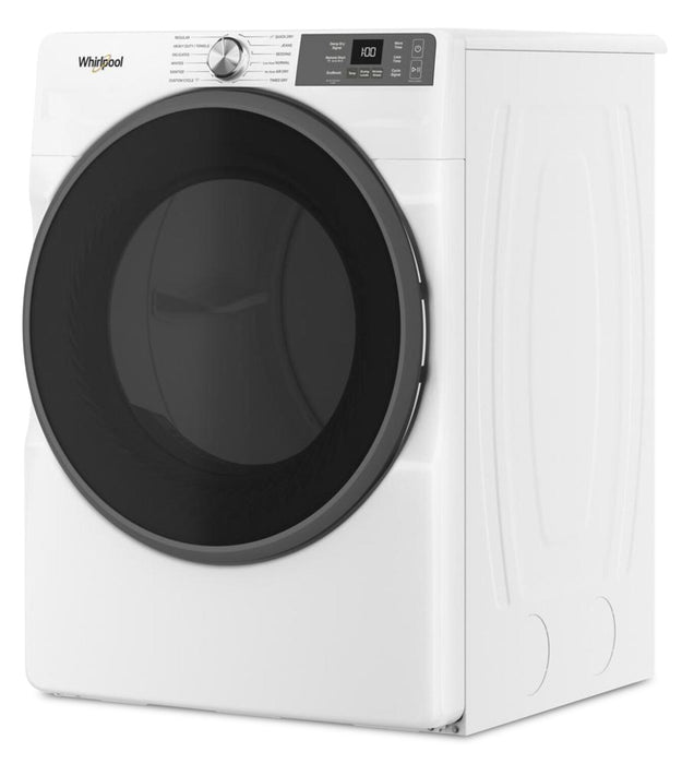 Sécheuse à gaz intelligente Whirlpool de 7,4 pi³ avec Wrinkle ShieldMC - blanche - WGD5720RW