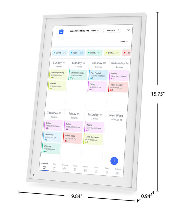 Calendrier familial intelligent tout-en-un Proscan Full HD de 15,6 po avec Android 12