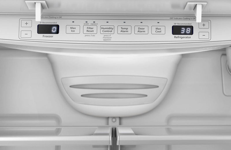 Réfrigérateur Whirlpool de 20 pi3 et de 36 po de profondeur comptoir à portes françaises - acier inoxydable noir - WRFC2036RV
