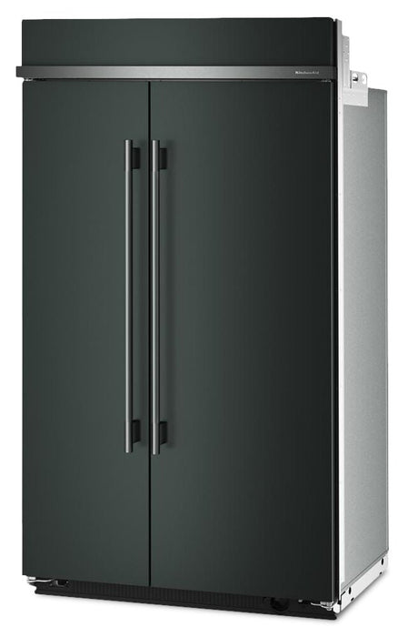 Réfrigérateur encastré KitchenAid de 29,4 pi3 et de 48 po à compartiments juxtaposés - genièvre - KBSN748SJP