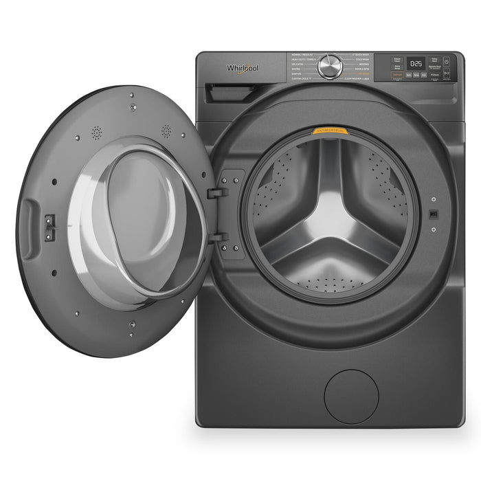 Laveuse intelligente Whirlpool à chargement frontal de 5,2 pi³ avec système de ventilation FreshFlowMC - noir volcan - WFW5720RU