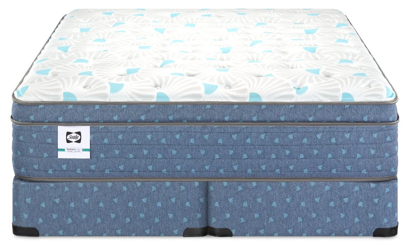 Ensemble Matelas à Euro-plateau Mykonos Resort Luxury Posturepedic Crown Jewel de Sealy pour très grand lit