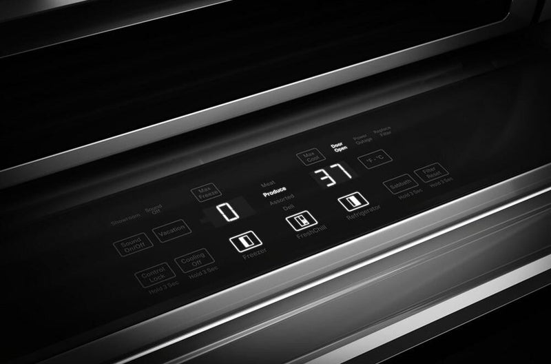Réfrigérateur encastré KitchenAid de 29,4 pi3 et de 48 po à compartiments juxtaposés - acier inoxydable - KBSN748SPS