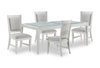 Ensemble de salle à manger Vida 5 pièces avec table de 78 po (L) et 4 chaises - sable